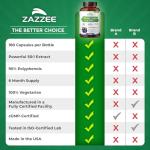 Zazzee Grape Seed Extract 400mg - 180 Vegan Caps