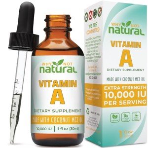 Natural Vitamin A Drops with Coconut MCT Oil