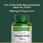 Nature's Bounty Magnesium 500mg Tablets - 200 Count