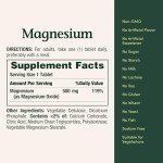 Nature's Bounty Magnesium 500mg Tablets - 200 Count