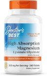 High Absorption Magnesium Glycinate, Vegan, 240 Count
