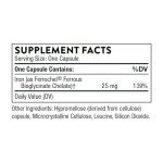 Thorne Iron Bisglycinate 25mg - Enhanced Absorption Capsules