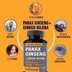 Korean Red Ginseng & Ginkgo Biloba Capsules - 120 Vegan