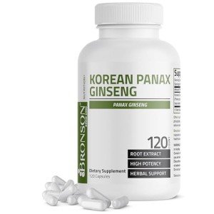 Bronson Korean Panax Ginseng for Energy and Focus