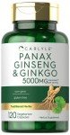 Carlyle Panax Ginseng & Ginkgo 5000mg Capsules