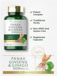 Carlyle Panax Ginseng & Ginkgo 5000mg Capsules