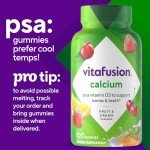 Fruit-Flavored Chewable Calcium Gummies for Bone Health