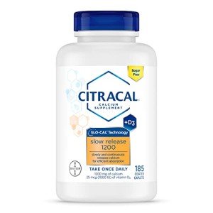 Citracal Slow Release Calcium with Vitamin D, 185 Count