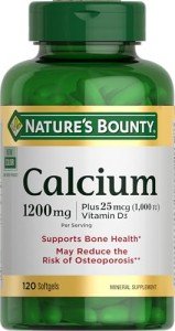Nature's Bounty Calcium 1200 mg with Vitamin D3 Softgels