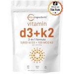 Vitamin D3 5000 IU + K2 MK-7 Softgels