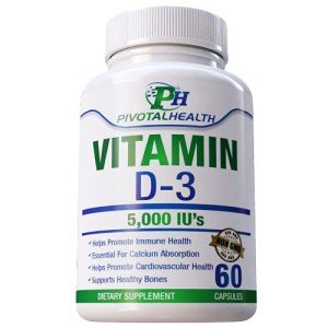 Pivotal Health Vitamin D3 5,000 IU Capsules
