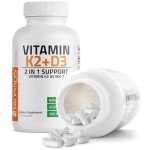 Bronson Vitamin K2 & D3 Non-GMO Capsules, 120 Count