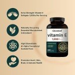 NatureBell Vitamin E Oil Softgels, 1,000 IU, 300 Count