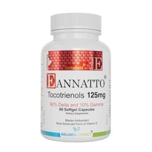 Eannatto Tocotrienols Vitamin E Softgels, 125mg
