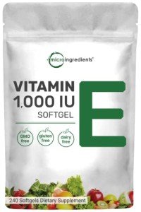 Vitamin E 1000 IU Softgels for Skin & Immunity