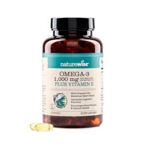 NatureWise Omega 3 Fish Oil - 1000mg - 60 Softgels