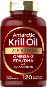Carlyle Antarctic Krill Oil 2000 mg, 120 Softgels
