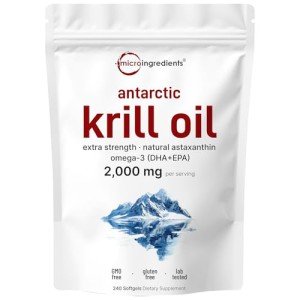Antarctic Krill Oil Supplement, 2000mg, 240 Softgels