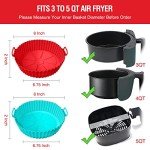 2-Pack Silicone Liners for Air Fryer Baskets