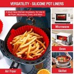 2-Pack Silicone Liners for Air Fryer Baskets