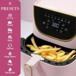 Paris Hilton 6-Quart Touchscreen Air Fryer, Pink