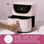 Paris Hilton 6-Quart Touchscreen Air Fryer, Pink
