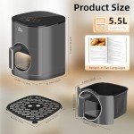 Uten 5.8QT Electric Air Fryer with Timer