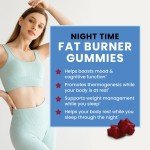 Nighttime Fat Burner Gummies for Weight Loss
