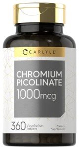 Carlyle Ultra Chromium Picolinate 1000mcg, 360 Tablets