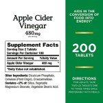 Nature's Bounty Apple Cider Vinegar 480mg Capsules