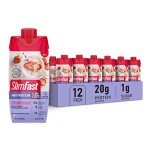 SlimFast Strawberry Protein Shake - Meal Replacement 12 Count