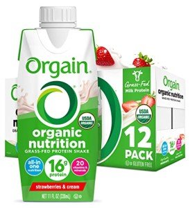 Orgain Protein Shake - Strawberries & Cream (12 Pack)