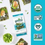 Organic Roasted Seaweed Snacks - Sea Salt, 6 Count