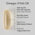 Triple Strength Omega 3 Fish Oil - 1250 mg