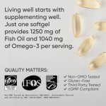 Triple Strength Omega 3 Fish Oil - 1250 mg