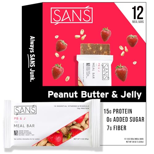 Sans PB & J - All-Natural Nutrition Bar, 12 Pack