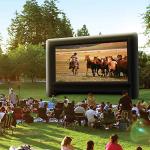 XHYCPY 20ft Inflatable Projector Screen for Outside Inflatable Movie Screen Outdoor with Air Blower Storage Bag, Easy Set Up Blow Up Screen for Backyard Movie Night, Theme Parties, Celebrations