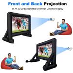 GZKYYLEGS 14 Feet Indoor and Outdoor Inflatable Blow up Mega Movie Projector Screen with Carry Bag for Front and Rear Projection