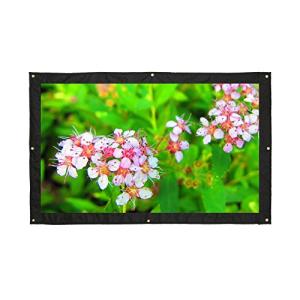 Projecting Screen Outdoor, 16:9 200" Portable Projector Screen,Rear Projection Screen with Hanging Holes for School and Outdoor Projecting Projector Screen