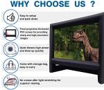 XHYCPY 20ft Inflatable Projector Screen for Outside Inflatable Movie Screen Outdoor with Air Blower Storage Bag, Easy Set Up Blow Up Screen for Backyard Movie Night, Theme Parties, Celebrations