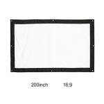 Projecting Screen Outdoor, 16:9 200" Portable Projector Screen,Rear Projection Screen with Hanging Holes for School and Outdoor Projecting Projector Screen