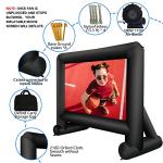 GZKYYLEGS 14 Feet Indoor and Outdoor Inflatable Blow up Mega Movie Projector Screen with Carry Bag for Front and Rear Projection