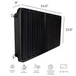 Outdoor TV Hard Cover Weatherproof Protection for Television - Mounts Right on The Wall - TV Wall Mounting Bracket Included … (45-55 inch), Black