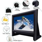 XHYCPY 20ft Inflatable Projector Screen for Outside Inflatable Movie Screen Outdoor with Air Blower Storage Bag, Easy Set Up Blow Up Screen for Backyard Movie Night, Theme Parties, Celebrations