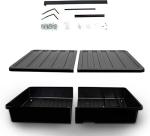 Outdoor TV Hard Cover Weatherproof Protection for Television - Mounts Right on The Wall - TV Wall Mounting Bracket Included … (45-55 inch), Black