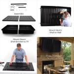 Outdoor TV Hard Cover Weatherproof Protection for Television - Mounts Right on The Wall - TV Wall Mounting Bracket Included … (45-55 inch), Black