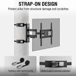 ZeboZap ZZTVA2044 NO Drill Full Motion Outdoor TV Mount | Gazebo TV Mount | Patio TV Mount | Pergola TV Mount | Square Post TV Mount | Stainless Steel Screws | Weatherproof | Holds 80lbs | Black