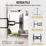 ZeboZap ZZTVA2044 NO Drill Full Motion Outdoor TV Mount | Gazebo TV Mount | Patio TV Mount | Pergola TV Mount | Square Post TV Mount | Stainless Steel Screws | Weatherproof | Holds 80lbs | Black