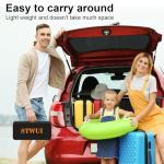 STWUI Projector Screen with Stand - 100 Inch Outdoor Projector Screen Portable Projector Screens 16:9 4K HD Outdoor Movie Screen with Carry Bag Can Enioy Home Theater Projection Screen