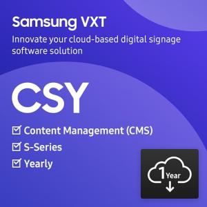 Samsung VXT Cloud Based Digital Signage Player, Content Management Solution (CMS) - S Series , 1 Year Subscription